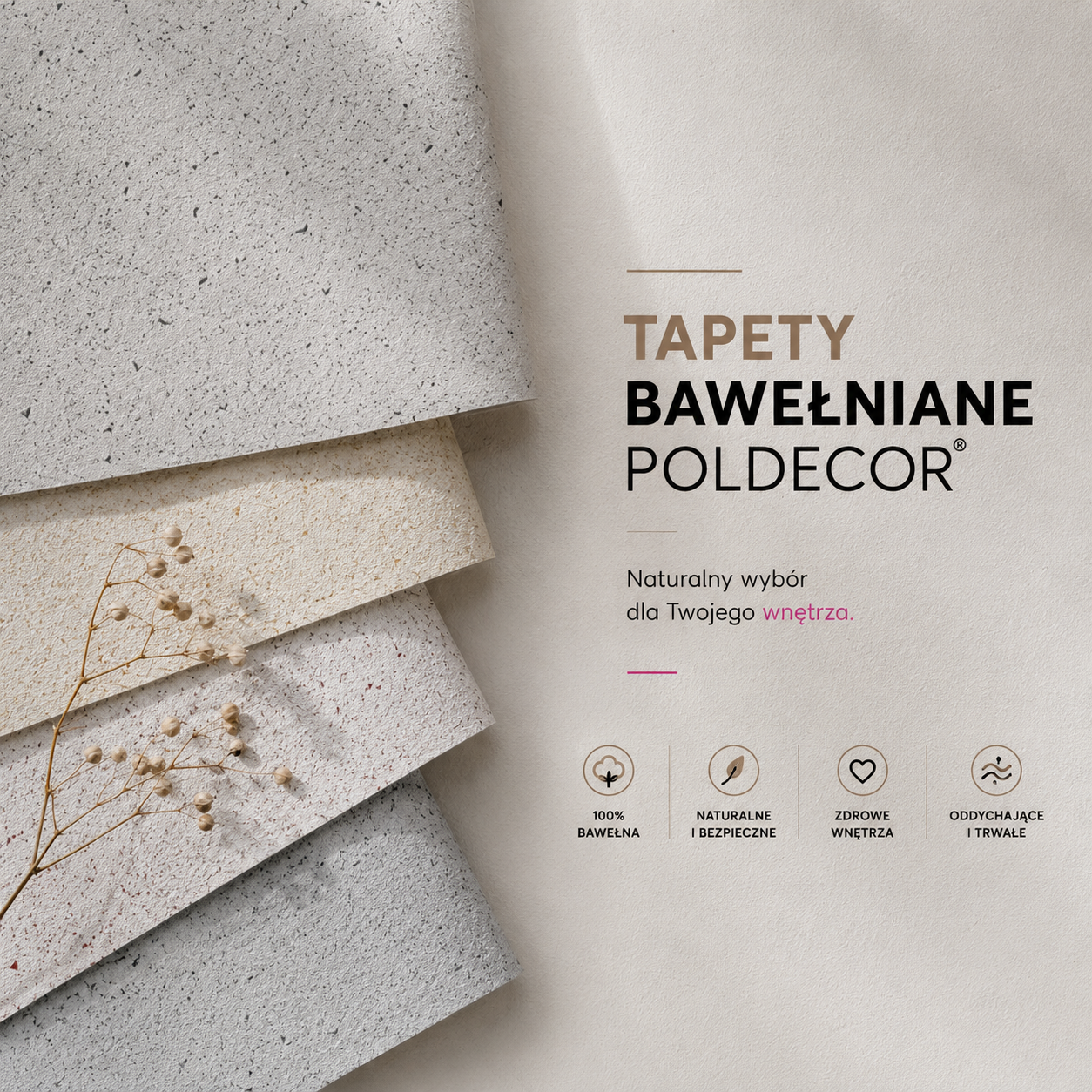 Tapety bawełniane POLDECOR